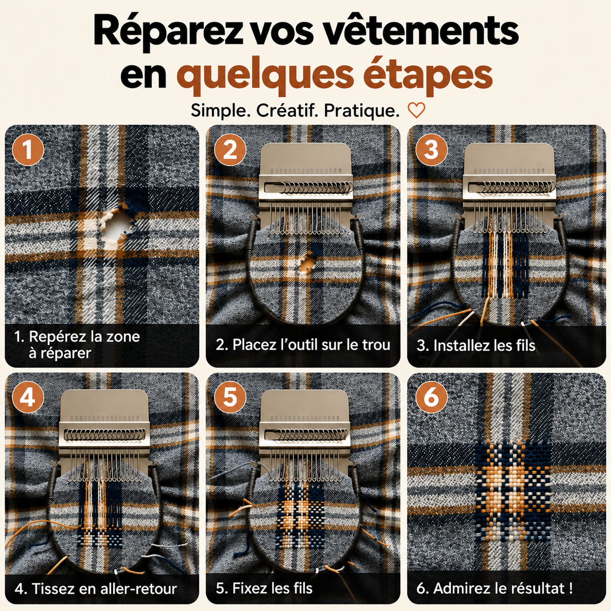 Comment réparer vos vêtements en six étapes avec Cavelyo
