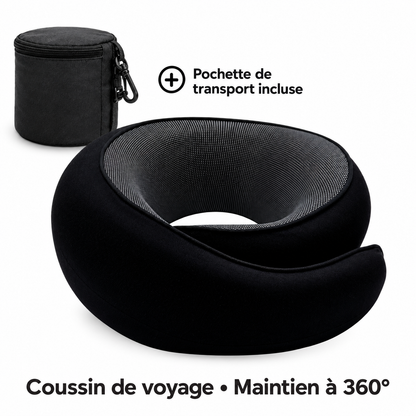 Coussin de voyage Cavelyo — Noir