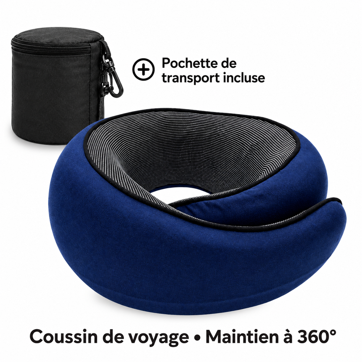 Coussin de voyage Cavelyo — Bleu marine