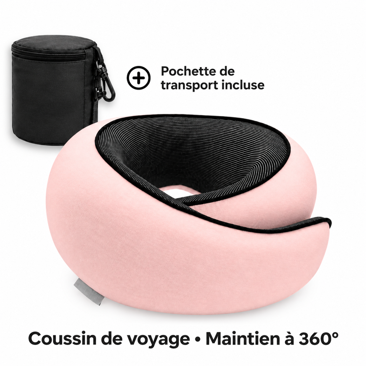 Coussin de voyage Cavelyo — Rose